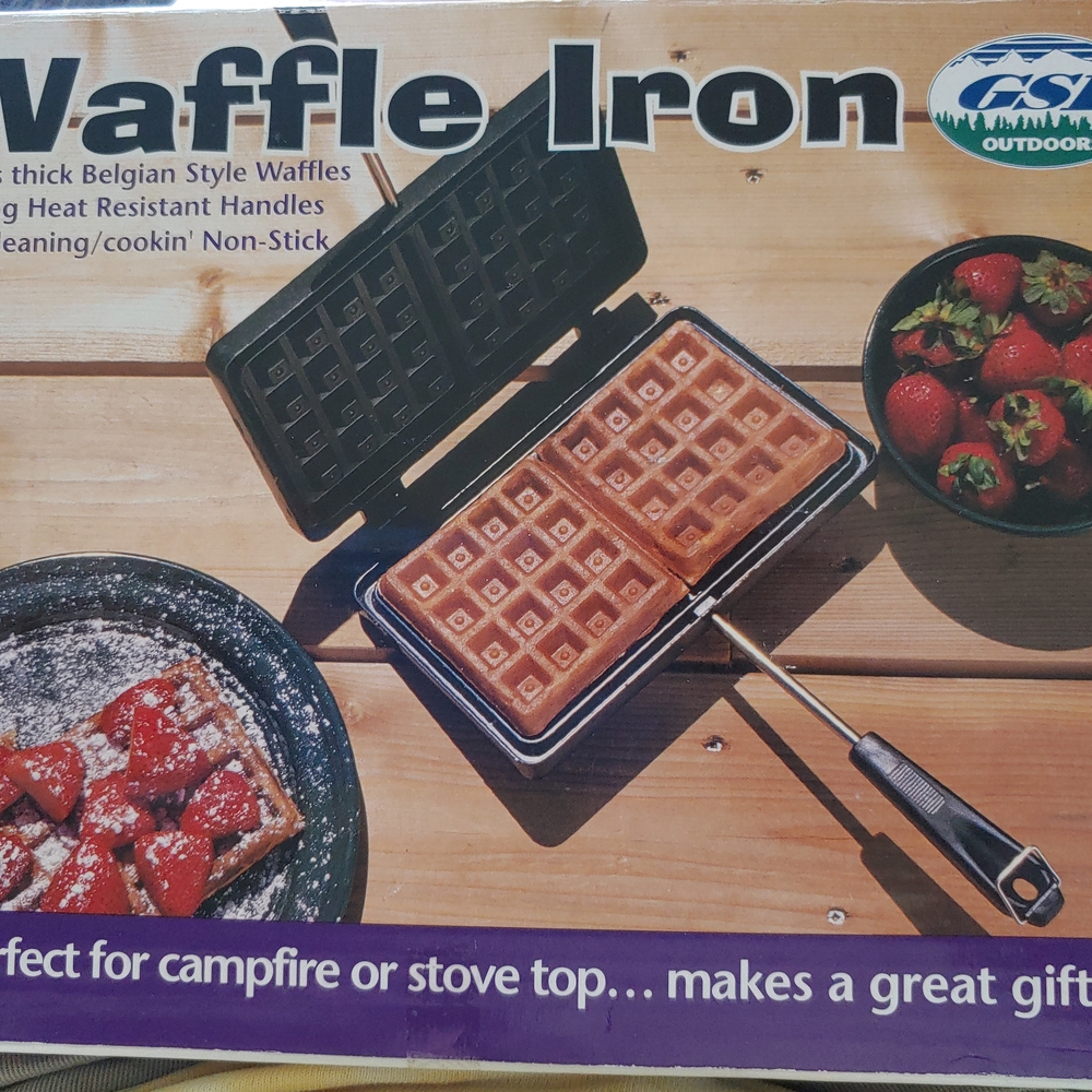 Fast Outdoor Waffle Iron with Heat Resistant Handles